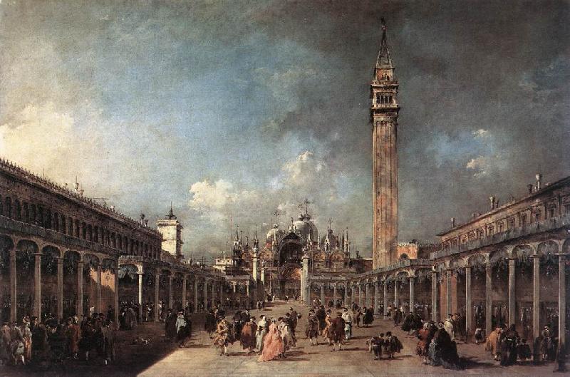 GUARDI, Francesco Piazza di San Marco dfh oil painting picture